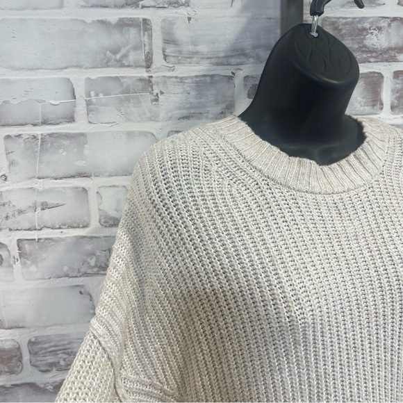 American Eagle Outfitters Cream Crew Neck Sweater - Picture 7 of 9